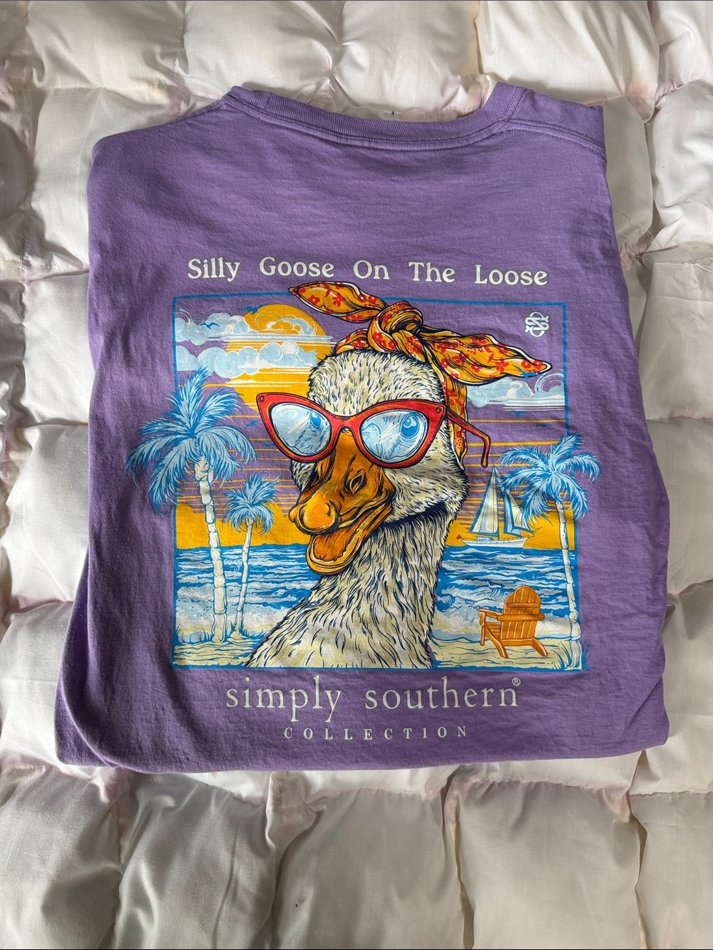 Simply Southern Purple Silly Goose Graphic Tee